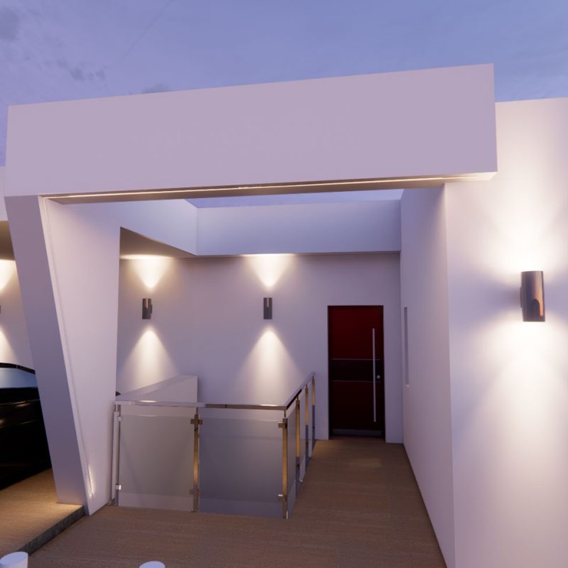 10_Exterior-Calle_Luces-PROYECTO-VIVIENDA-UNIFAMILIAR-AISLADA-CON-PISCINA-EN-MIJAS