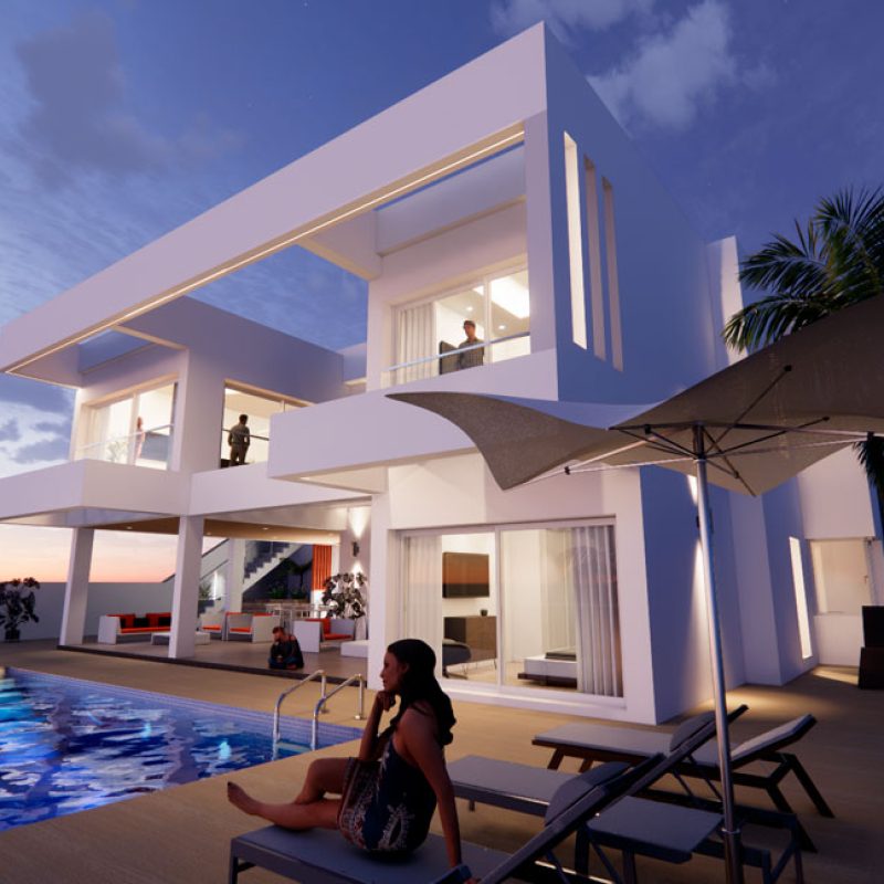 3-1_Exterior-Piscina_Noche-PROYECTO-VIVIENDA-UNIFAMILIAR-AISLADA-CON-PISCINA-EN-MIJAS
